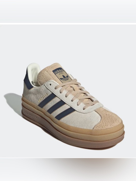 adidas Shoes - Adidas Gazelle Bold JQ5126 Cream White Navy Gum Platform NWT